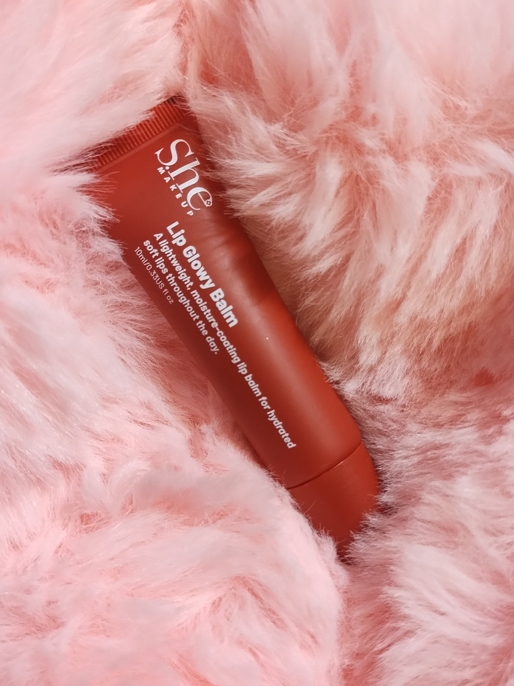 She Makeup Lip Glossy Balm - Rusty Red